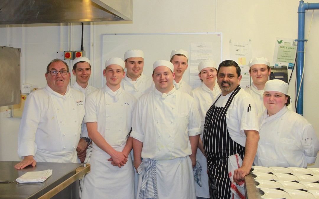 Spice King Cyrus serves up glowing praise for The College’s finest trainee chefs